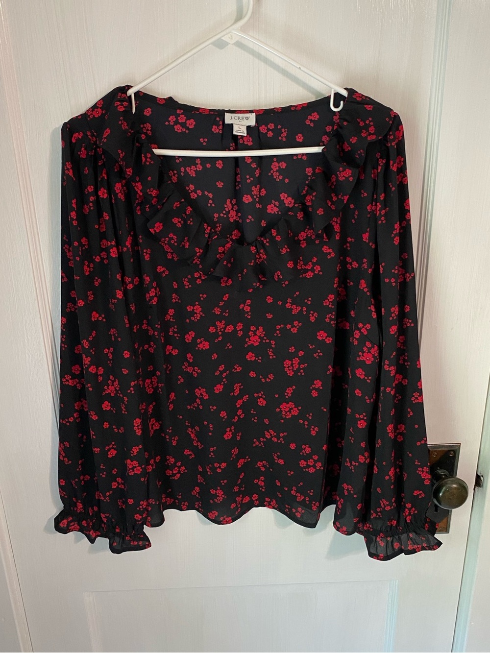 J. Crew floral blouse